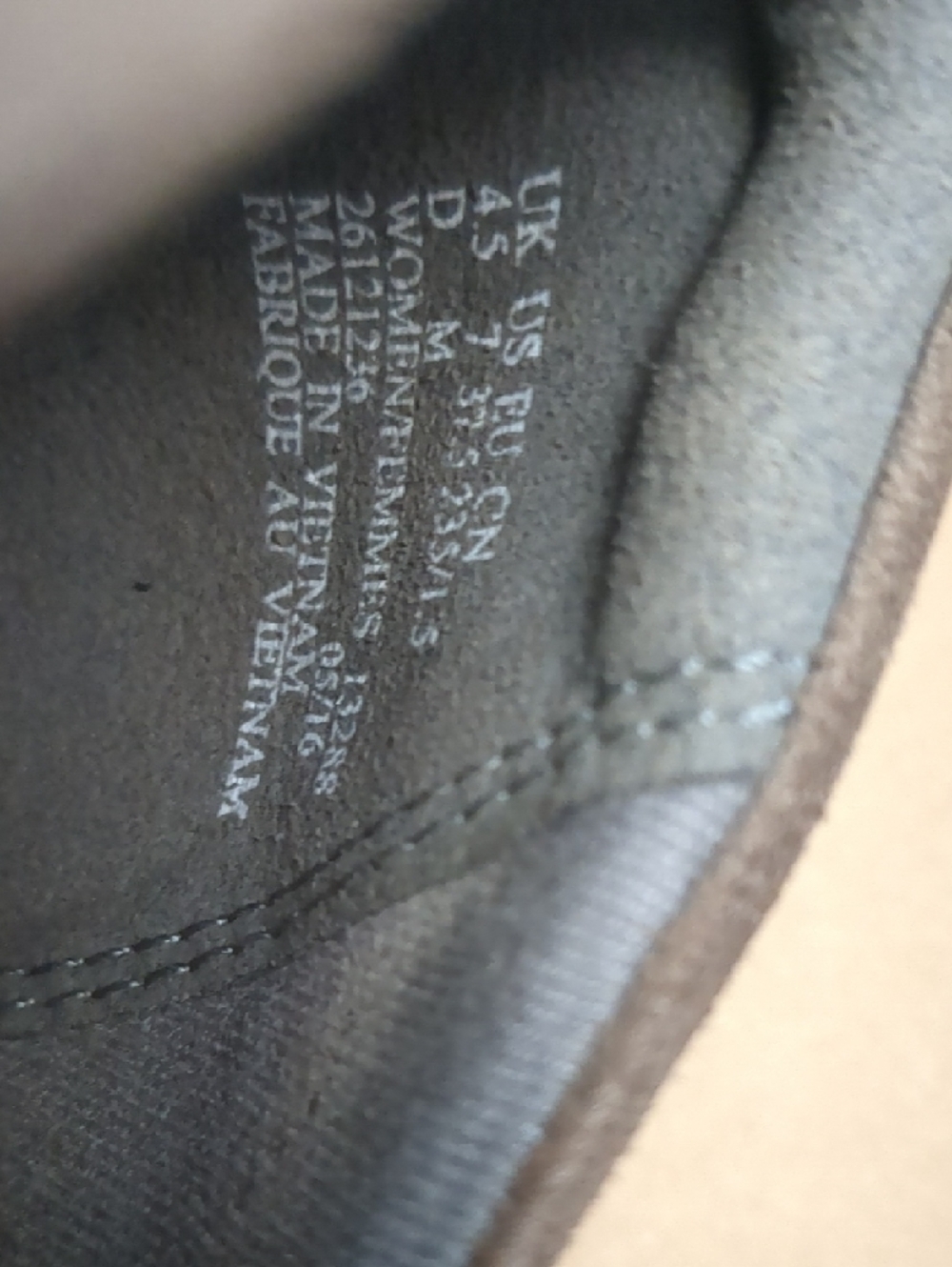 Clarks Taupe Suede Heels Pumps 7 - Picture 4 of 6